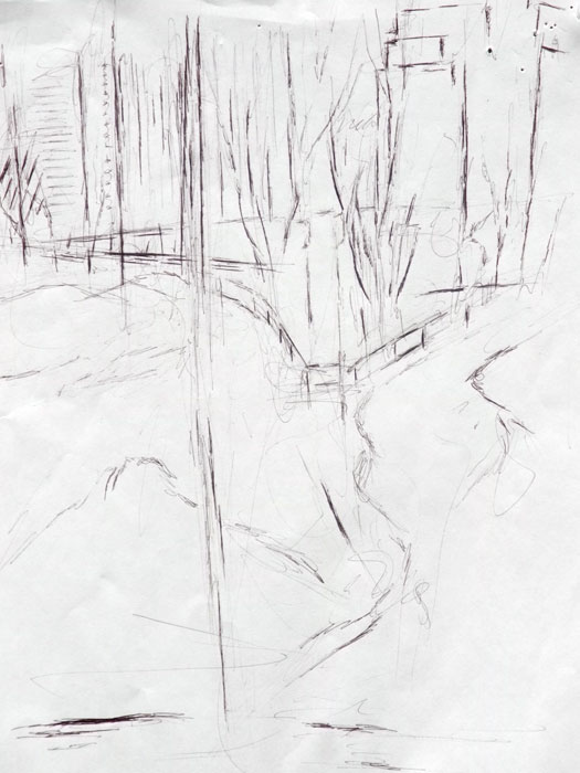 'Brooklyn Views'.......Ballpoint pen on paper