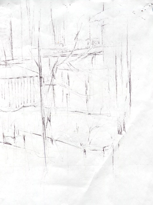 'Brooklyn Views'.......Ballpoint pen on paper